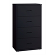 Hirsh 30-in Wide HL1000 Series Metal 4 Drawer Lateral File Cabinet Black
