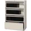 Hirsh 36-in Wide Metal 4 Drawer Lateral File Cabinet with Roll-out Shelves Beige