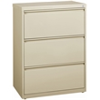 Hirsh 30-in Wide HL10000 Series Metal 3 Drawer Lateral File Cabinet Putty/Beige