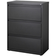 Hirsh 30-in Wide HL10000 Series Metal 3 Drawer Lateral File Cabinet Black