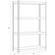 Iron Horse 3800 Riveted Metal Shelving 4-Shelf 16Dx30Wx60H Black