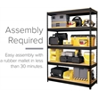 Iron Horse 3800 Riveted Metal Shelving 5-Shelf 18Dx48Wx72H Black