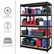 Iron Horse 3800 Riveted Metal Shelving 5-Shelf 18Dx48Wx72H Black