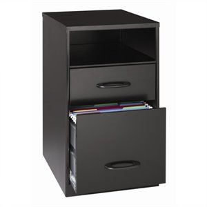 Space Solutions 18&quot Metal 2 Drawer Organizer Black