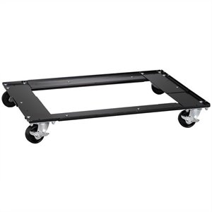 Hirsh Adjustable Metal Cabinet Dolly for Lateral File and Storage Cabinets Black