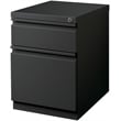 Hirsh 20-in Deep Mobile Pedestal File 2-Drawer Box/File Full Width Pull Charcoal