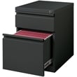 Hirsh 20-in Deep Mobile Pedestal File 2-Drawer Box/File Full Width Pull Charcoal