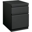 Hirsh 20-in Deep Mobile Pedestal File 2-Drawer Box/File Full Width Pull Charcoal