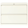 Hirsh 36-in Wide HL10000 Series Metal 2 Drawer Lateral File Cabinet Off White