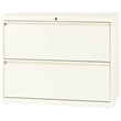 Hirsh 36-in Wide HL10000 Series Metal 2 Drawer Lateral File Cabinet Off White