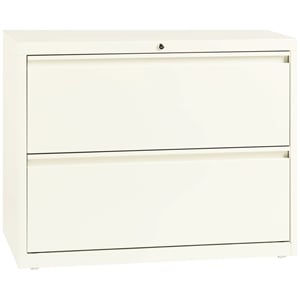 Hirsh 36-in Wide HL10000 Series Metal 2 Drawer Lateral File Cabinet Off White