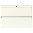 Hirsh 42-in Wide HL10000 Series Metal 2 Drawer Lateral File Cabinet Off White