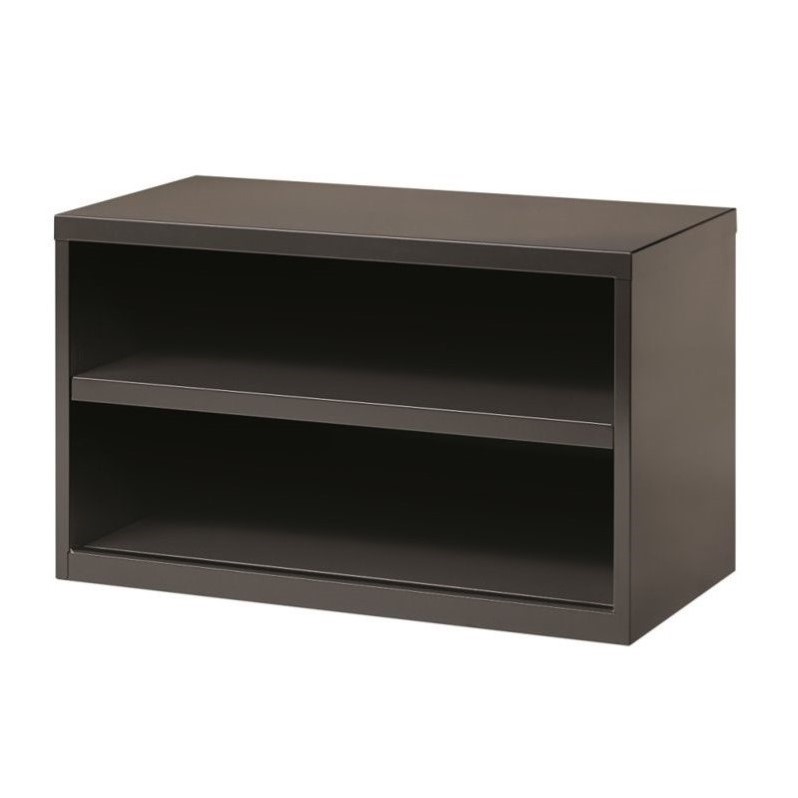 Hirsh 36-in Wide Low Metal Credenza with Shelves Charcoal