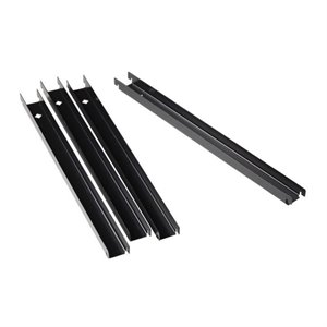 Hirsh Lateral Front to Back Metal Rail Kit 4-pack Platinum Gray