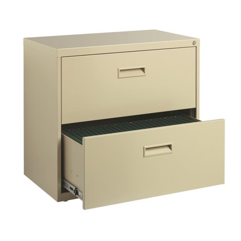 Hirsh 30-inch Width Metal 2 Drawer Home Office Lateral File Cabinet Putty/Beige
