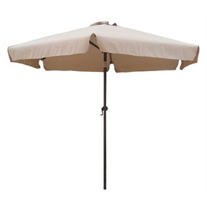 International Caravan St. Kitts 8' Tilt Crank Patio Umbrella in Khaki