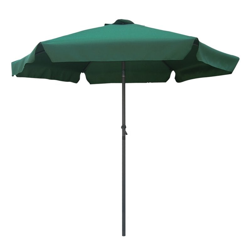 International Caravan St. Kitts 8' Tilt Crank Patio Umbrella in Forest