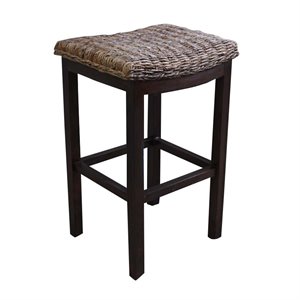 International Caravan Arizona 30&quot Abaca Bar Stool in Mahogany