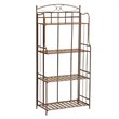 International Caravan Santa Fe 4 Tier Iron Bakers Rack in Bronze