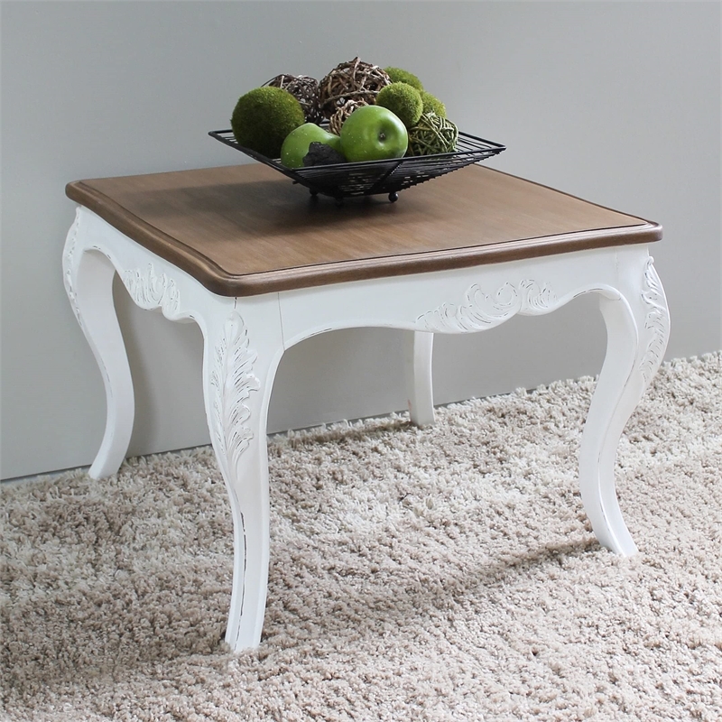 Ashbury Square End Table in Antique Red