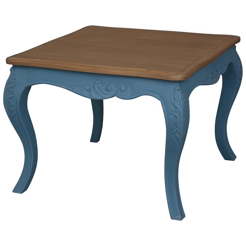 Ashbury Square End Table in Antique Red