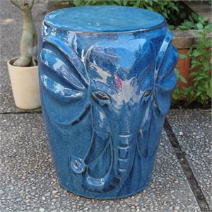 Catalina Wild Elephant Ceramic Garden Stool