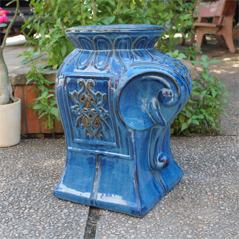 Catalina Wild Elephant Ceramic Garden Stool