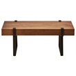 International Caravan Hamburg Wood Coffee Table in Canyon Oak