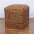International Caravan Arizona Square Ottoman in Brown