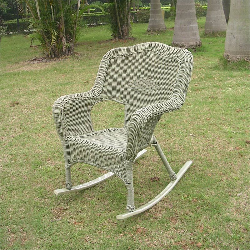 International Caravan Monaco Patio Rocker in Antique Moss