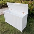 International Caravan Royal Fiji Patio Deck Box in Antique White