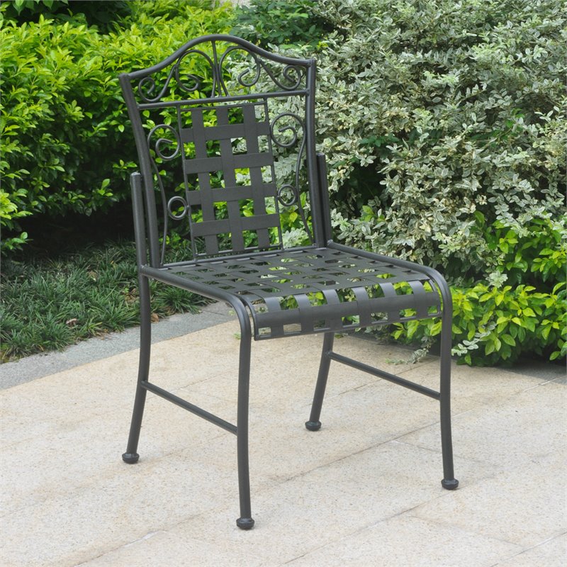 International Caravan Mandalay Patio Dining Side Chair (Set of 2)