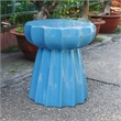 Cataline Scalloped Ceramic Garden Stool