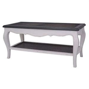 Ashbury Carved 2-Tier Coffee Table