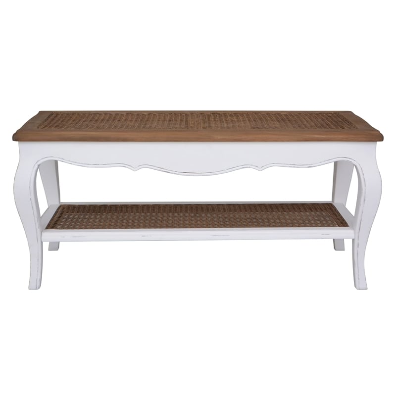 Ashbury Carved 2-Tier Coffee Table