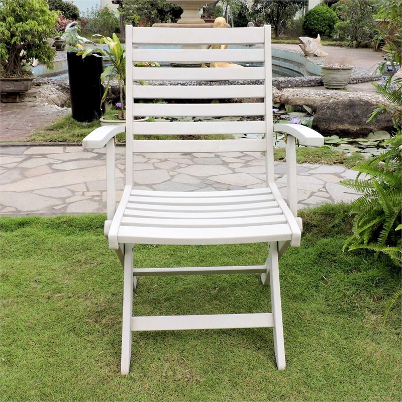 Royal Fiji Folding Patio Dining Chair (Set of 2)
