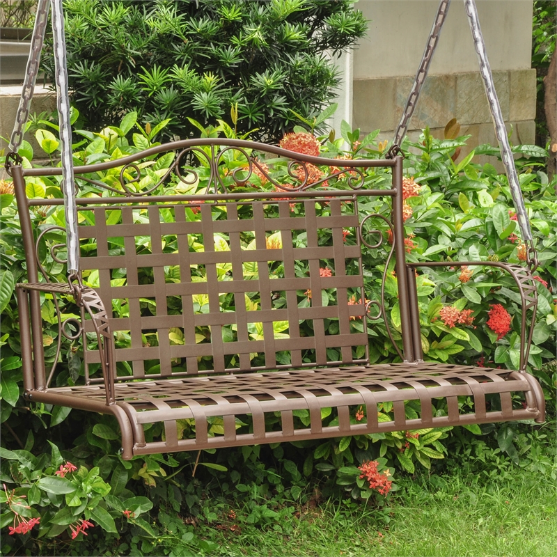 Mandalay Iron Hanging Porch Swing