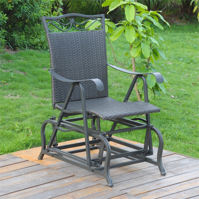 Valencia Resin Wicker Porch Glider