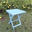 International Caravan Camden Folding Wood End Table in Sky Blue
