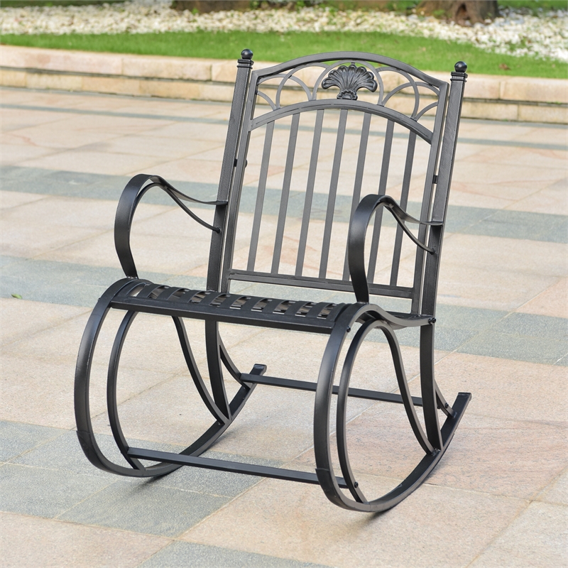 Segovia Iron Porch Rocker