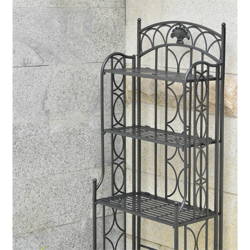 Segovia 4-Tier Iron Bakers Rack