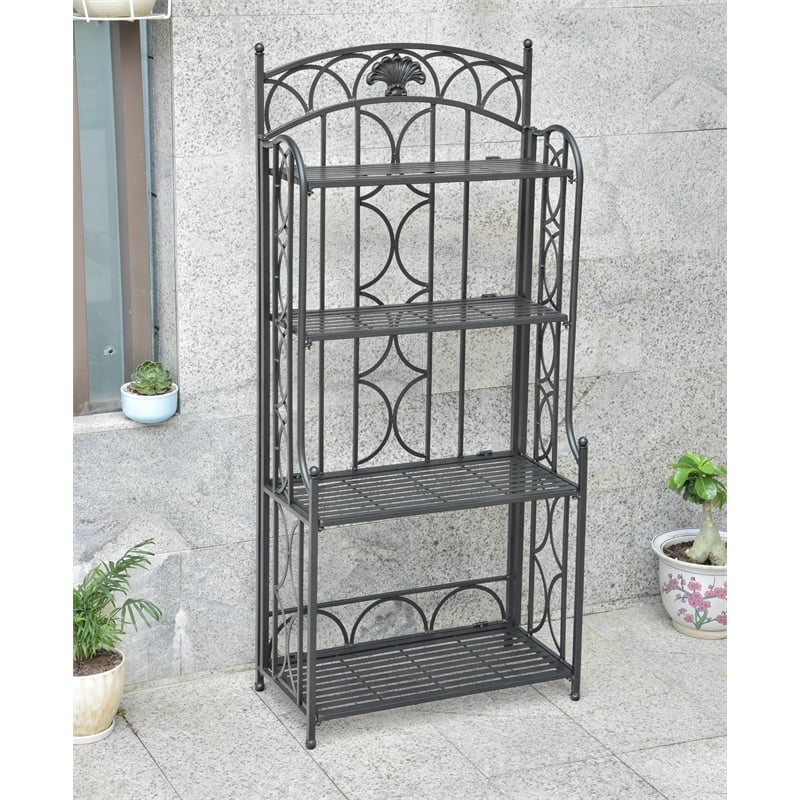 Segovia 4-Tier Iron Bakers Rack