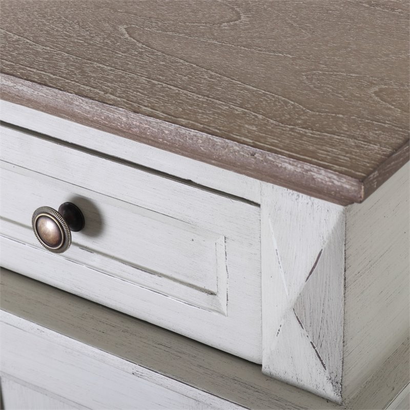 Ashbury 1-Drawer Carved Accent Table