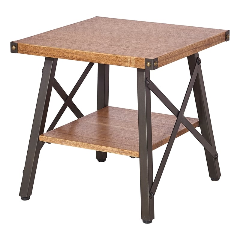 Hamburg Contemporary 2-Tier End Table
