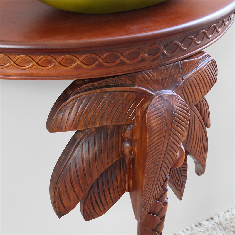 Windsor Carved Palm Tree Wall Table