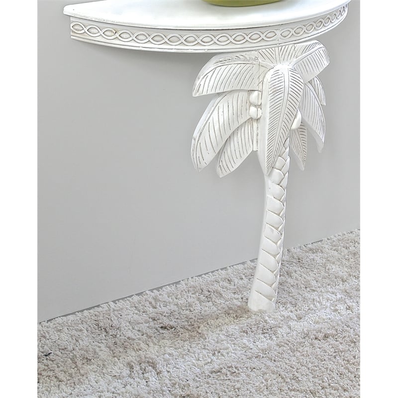 Windsor Carved Palm Tree Wall Table