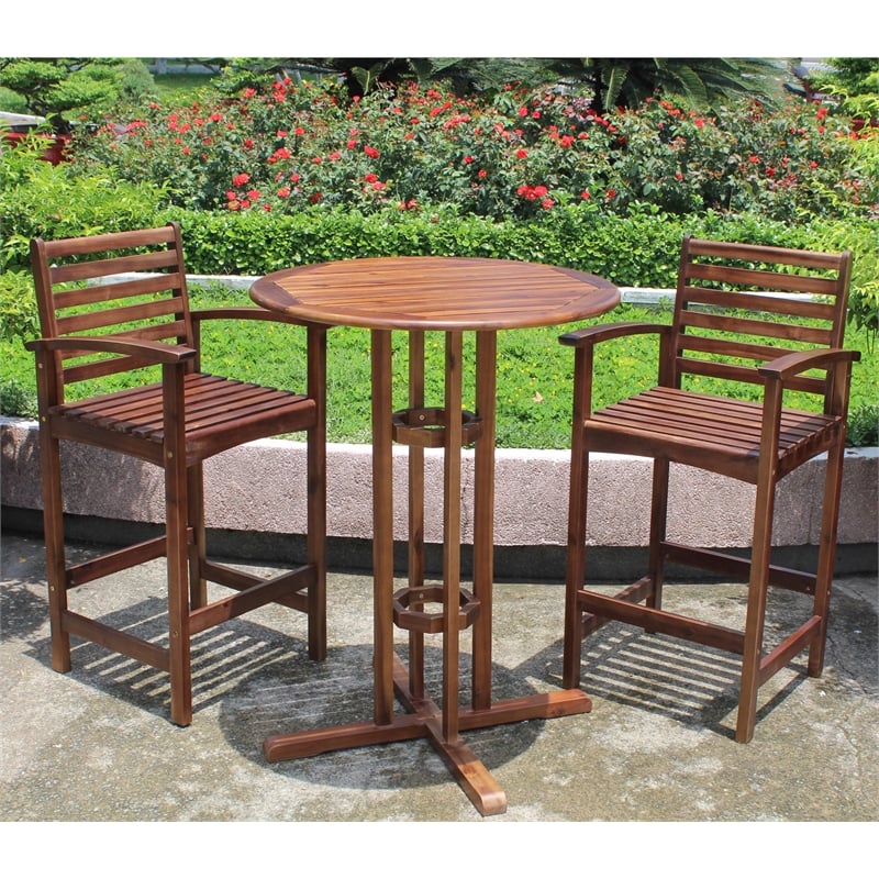 Highland Bar-Height 3-Piece Patio Bistro Set