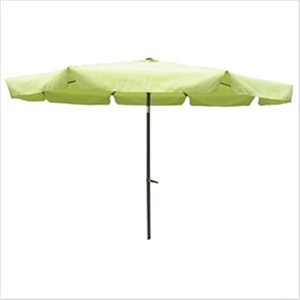 International Caravan 10' Patio Umbrella with Tilt and Crank in Black