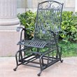 International Caravan Mandalay Single Iron Patio Glider in Black