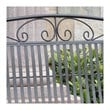 International Caravan Tropico Iron Patio Glider Loveseat in Black